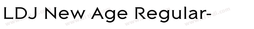 LDJ New Age Regular字体转换
